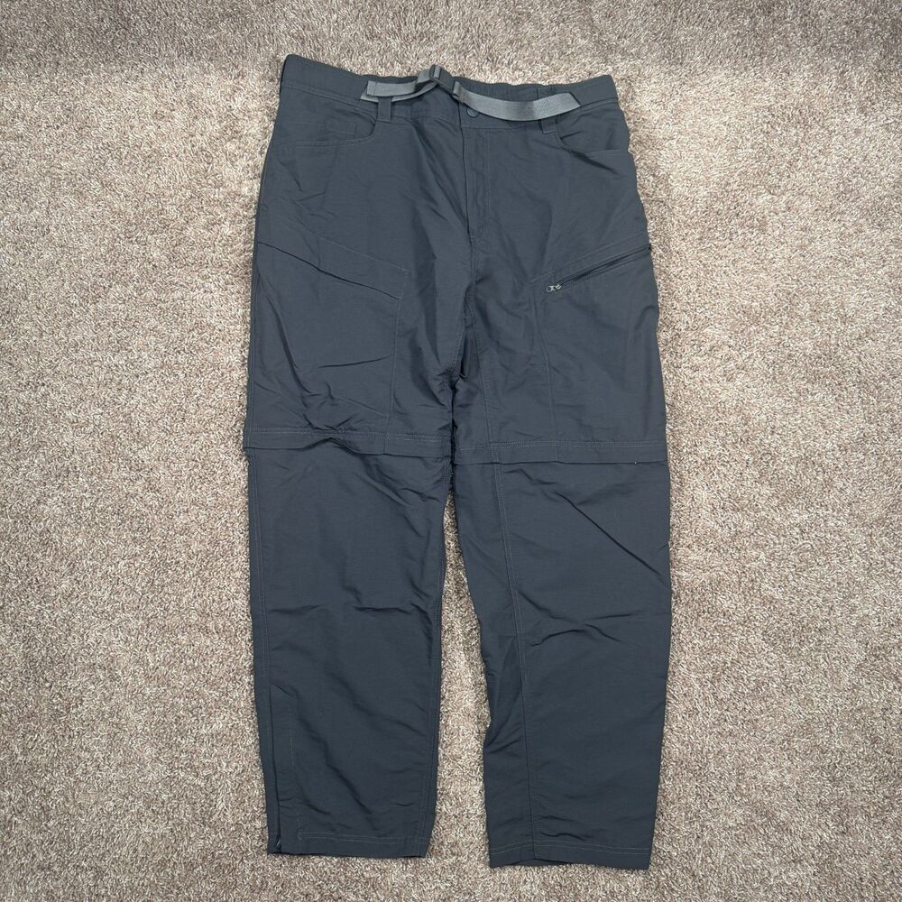 The North Face Paramount Trail Convertible Short Pants Mens XL Gray Hiking